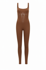 Catsuit Front in Warm Mocha Mousse